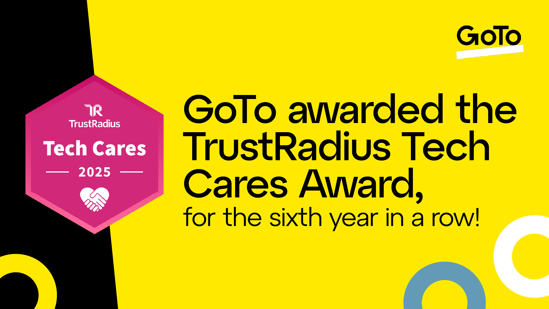 GoTo awarded the TrustRadius Tech Cares Award
