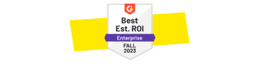 G2, Best Estimated ROI Enterprise, herfst 2023