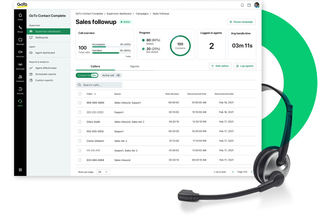 Acheminez les appels des clients et les suivis avec GoTo Connect.