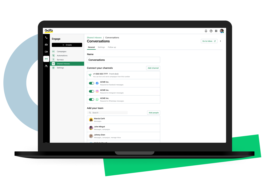 Sfrutta nuovi canali digitali e interagisci con più clienti, più velocemente, attraverso Whatsapp, social, SMS, chat web e altro ancora.