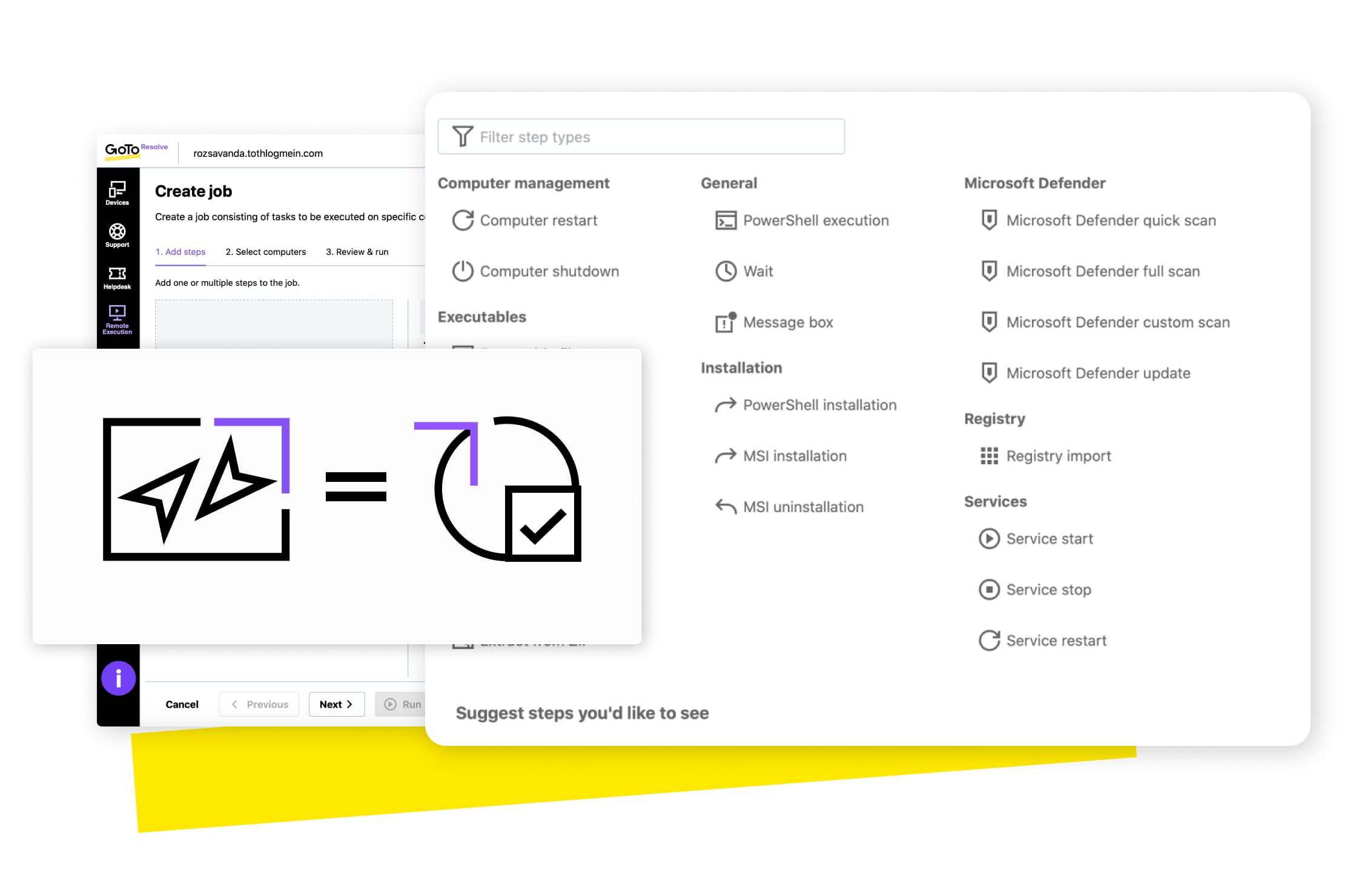 Acesse um prompt de comando totalmente funcional em qualquer dispositivo sem precisar iniciar uma sessão remota.