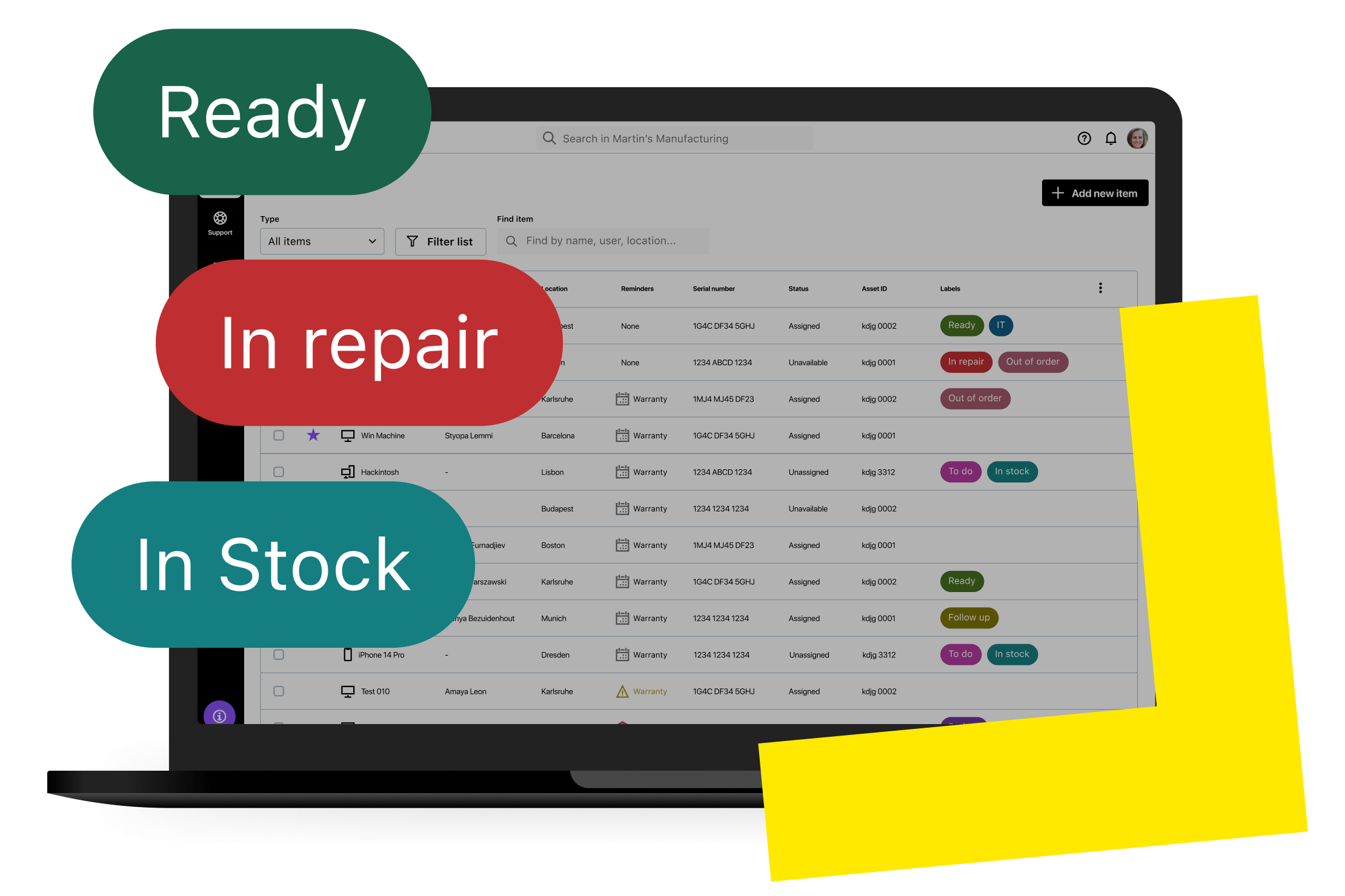 GoTo Resolve custom categories and labels screen.