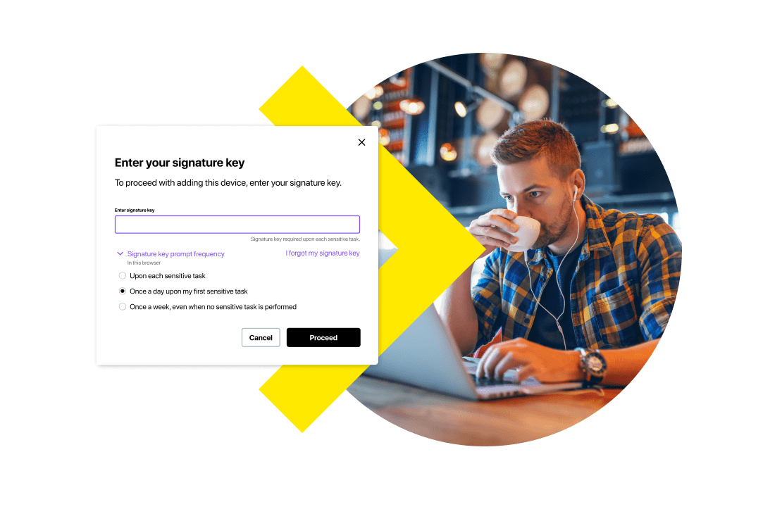 Écran d’ordinateur portable affichant une authentification multifacteur GoTo Resolve.