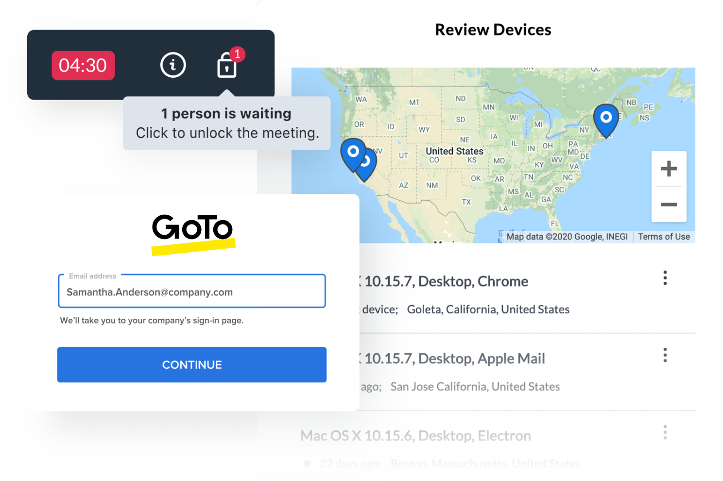 GoTo Meeting secure meeting tool.