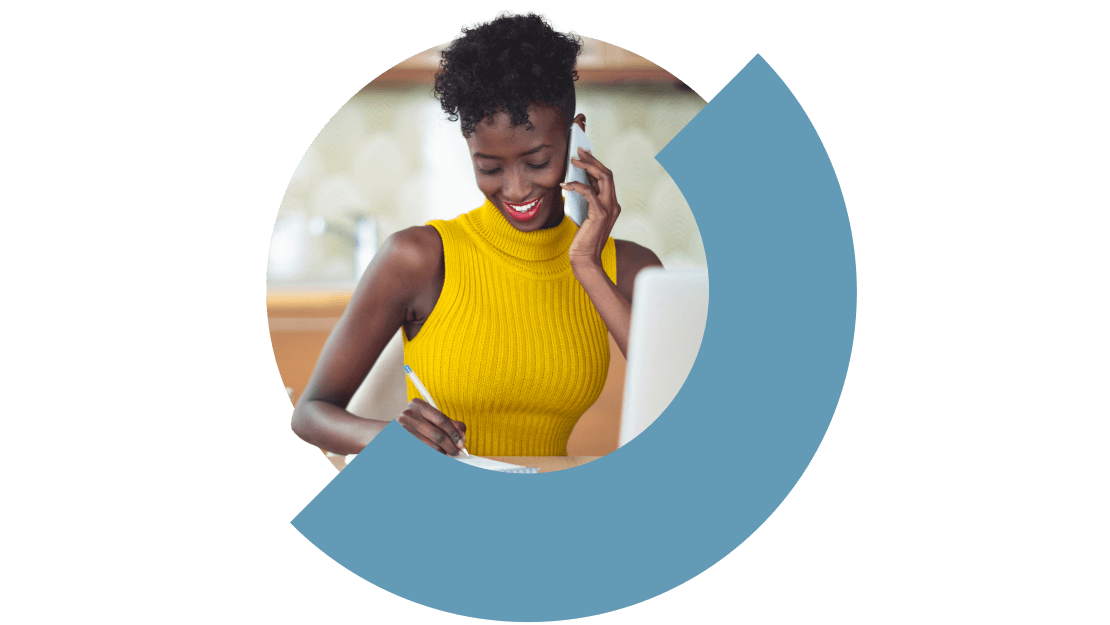 An IT professional streamlines her team through GoTo Connect’s unified admin portal for efficient team management.