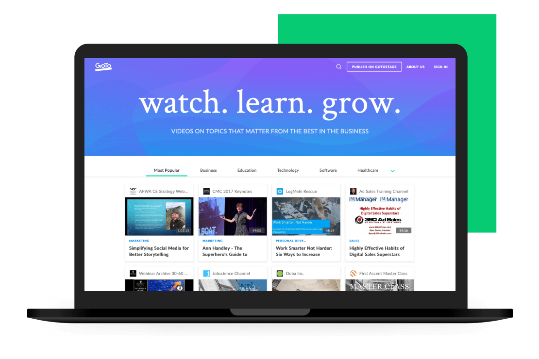 Interface showing GoTo Stage.